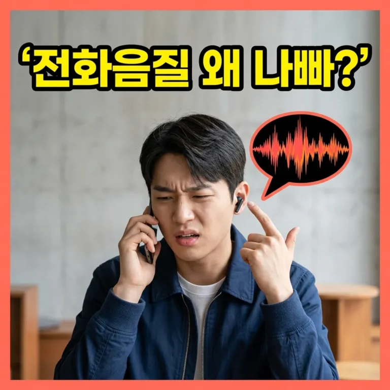 블루투스 이어폰 전화 음질이 갑자기 나빠졌을 때 원인과 해결법