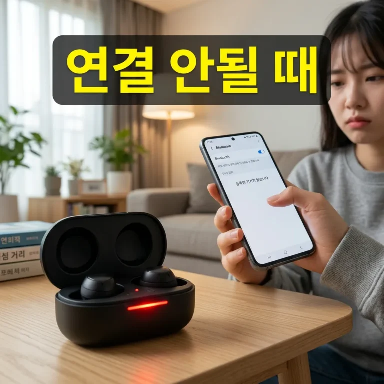 블루투스 이어폰 아예 연결 안될 때 단계별 해결 방법 5가지