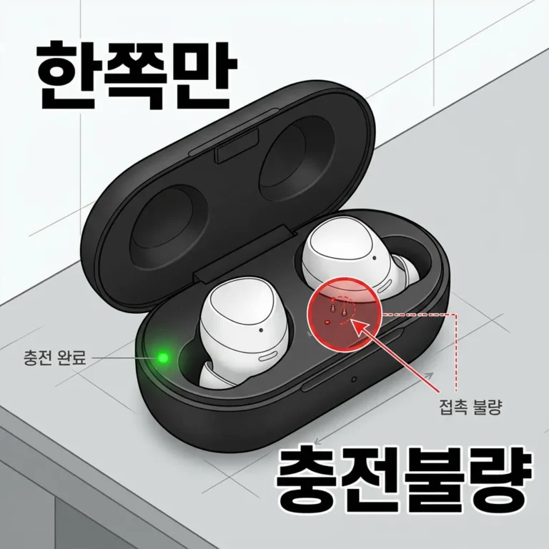 블루투스 이어폰 한쪽 충전 안 됨, 접촉 불량·배터리 해결법 5가지