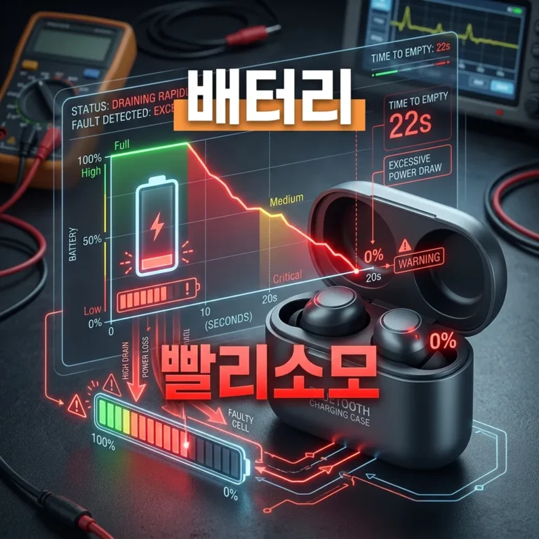 블루투스 이어폰 배터리 빨리 닳을 때 해결법 4가지