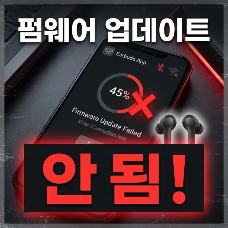 블루투스 이어폰 펌웨어 업데이트 안됨? 앱 연결오류 해결법 5단계