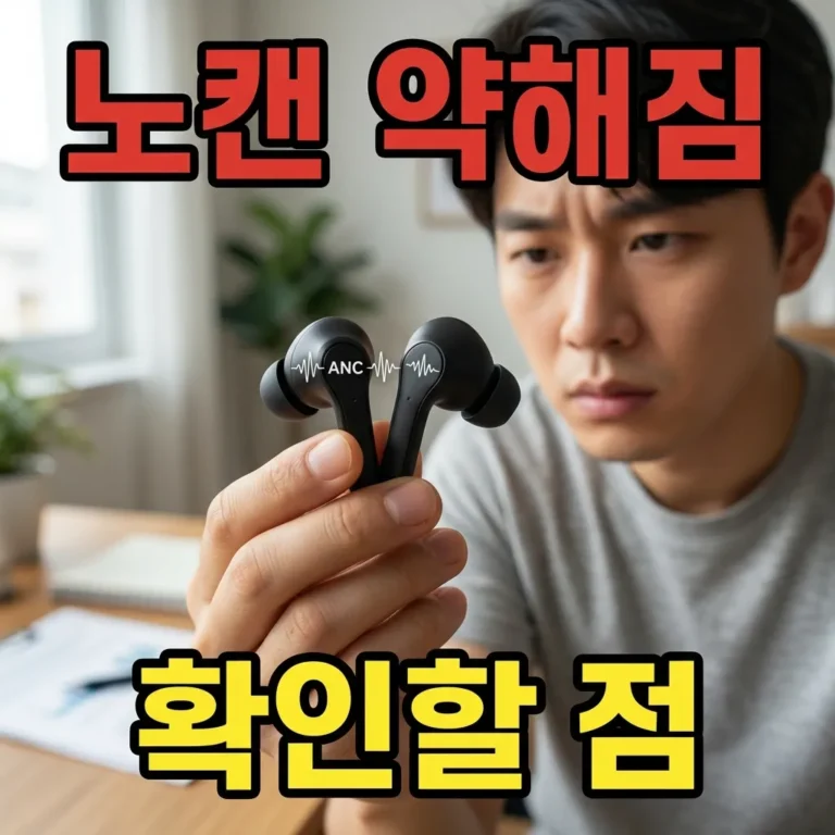 무선 이어폰 노이즈캔슬링 약해짐, 먼저 확인할 5가지