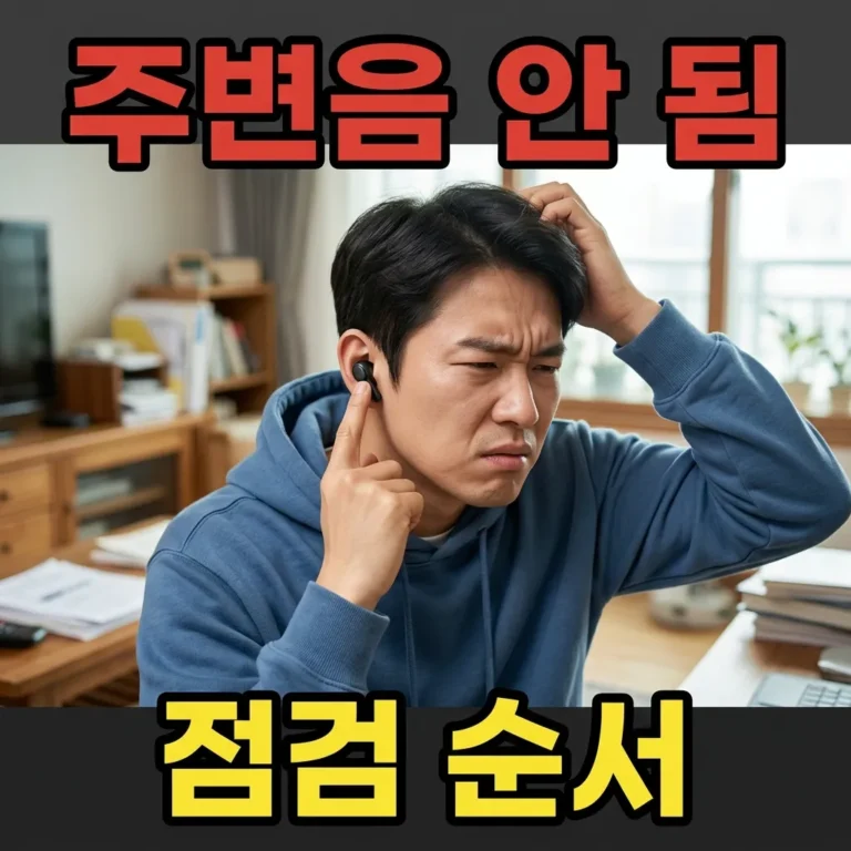 에어팟 주변음 허용 안됨, 5분 자가 점검 순서