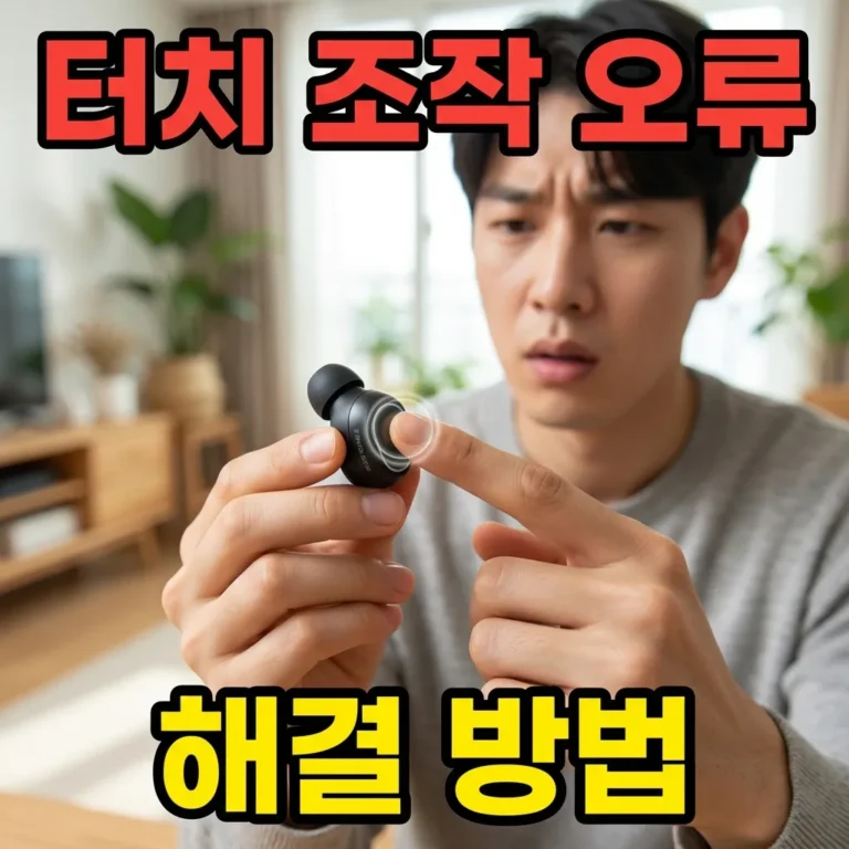 블루투스 이어폰 터치 오작동, 5분 만에 잡는 5가지 해결법